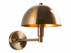OZAIA Aplique de pared con forma de seta en metal efecto latón - A. 29 x D. 20 cm - ELDO Dorado Hot