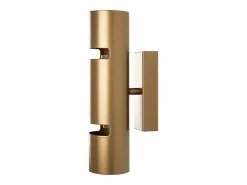 OZAIA Aplique de pared de metal - Alt. 30 x D. 8 cm - LYORA Dorado Clearance
