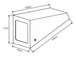 Ledkia Aplique de Pared Exterior Metal y Cristal Ruzafa Negro Discount