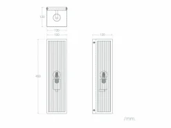 Ledkia Aplique de Pared Exterior Metal y Cristal Taiga Negro Sale