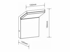 Aplique LED de pared IP54 de 9 W, , 2200 K/2700 K/3000 K, encendido/apagado, sin sensor^ Hot