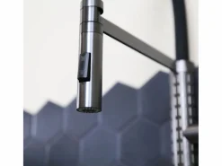 Architek mezclador de fregadero con alcachofa de ducha móvil gun metal^Essebagno Online