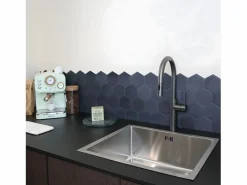 Essebagno Grifo De Cocina|Architek mezclador de fregadero con rociador extraíble cobre cepillado