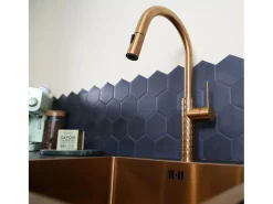 Architek mezclador de fregadero con rociador extraíble cobre cepillado^Essebagno Hot