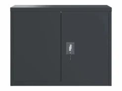 Archivador antracita 90x40x70 cm acero Marru00f3n Online