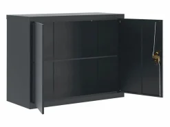 Archivador antracita 90x40x70 cm acero Marru00f3n Online