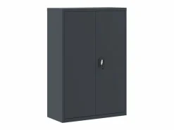 Archivador antracita 90x40x140 cm acero Marru00f3n Best