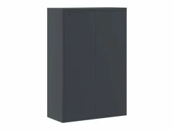 Archivador antracita 90x40x140 cm acero Marru00f3n Best
