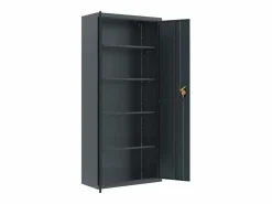 Armario Oficina|Archivador antracita 90x40x200 cm Acero