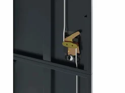 Armario Oficina|Archivador antracita 90x40x200 cm Acero