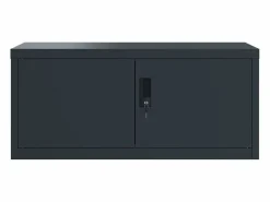 Archivador antracita 90x40x40 cm acero Marru00f3n