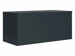 Archivador antracita 90x40x40 cm acero Marru00f3n