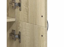 Armario Oficina|Archivador de roble Sonoma 60x32x153 cm madera de ingeniería