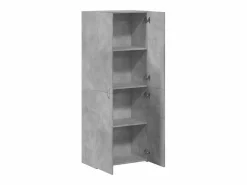 Archivador hormigón 60x32x153 cm madera de ingeniería^ New