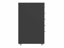 Armario Oficina|Archivador Móvil Antracita 28x41x69 cm Metal