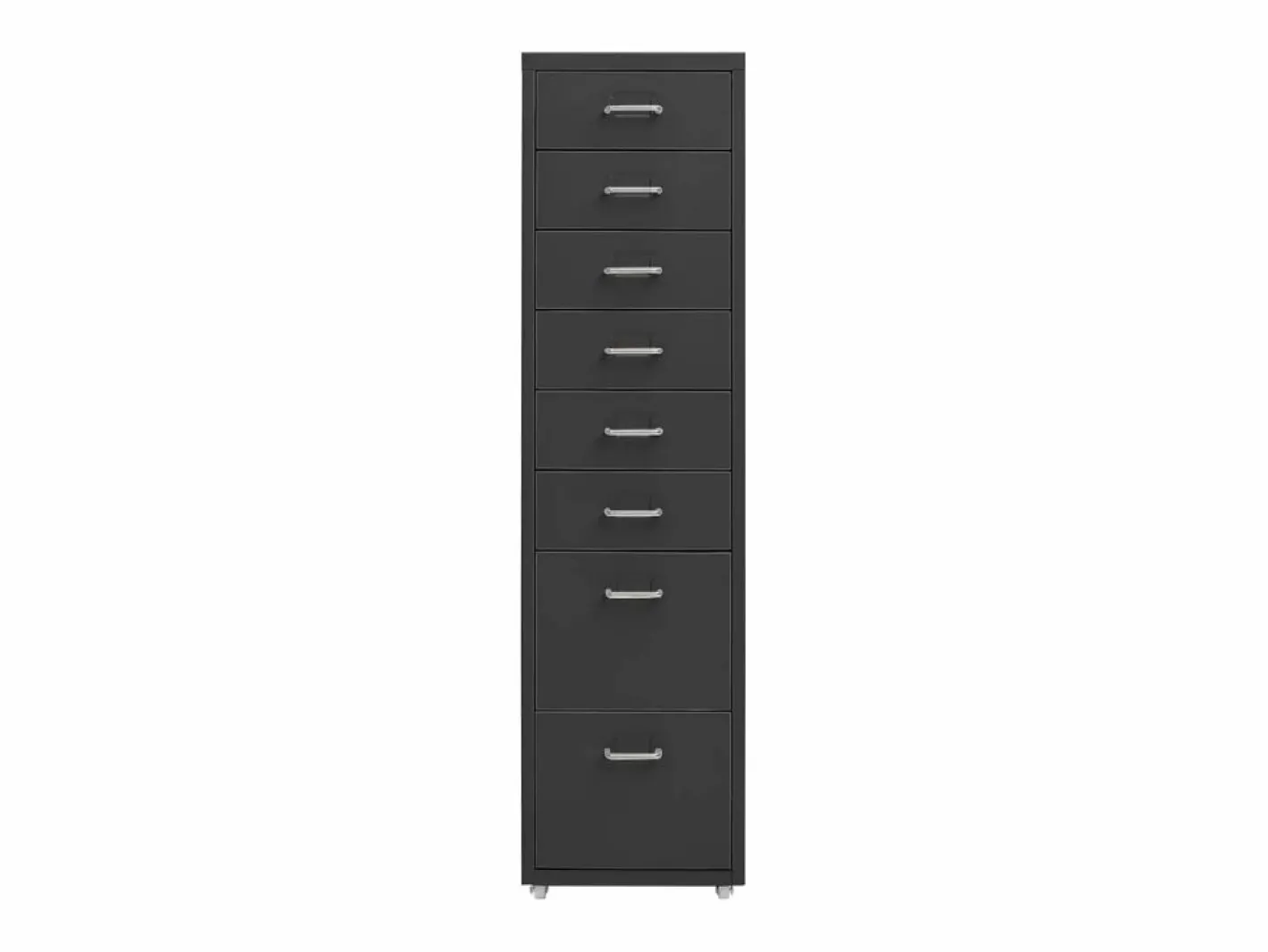 Archivador Móvil Antracita 28x41x109 cm Metal Marru00f3n Clearance