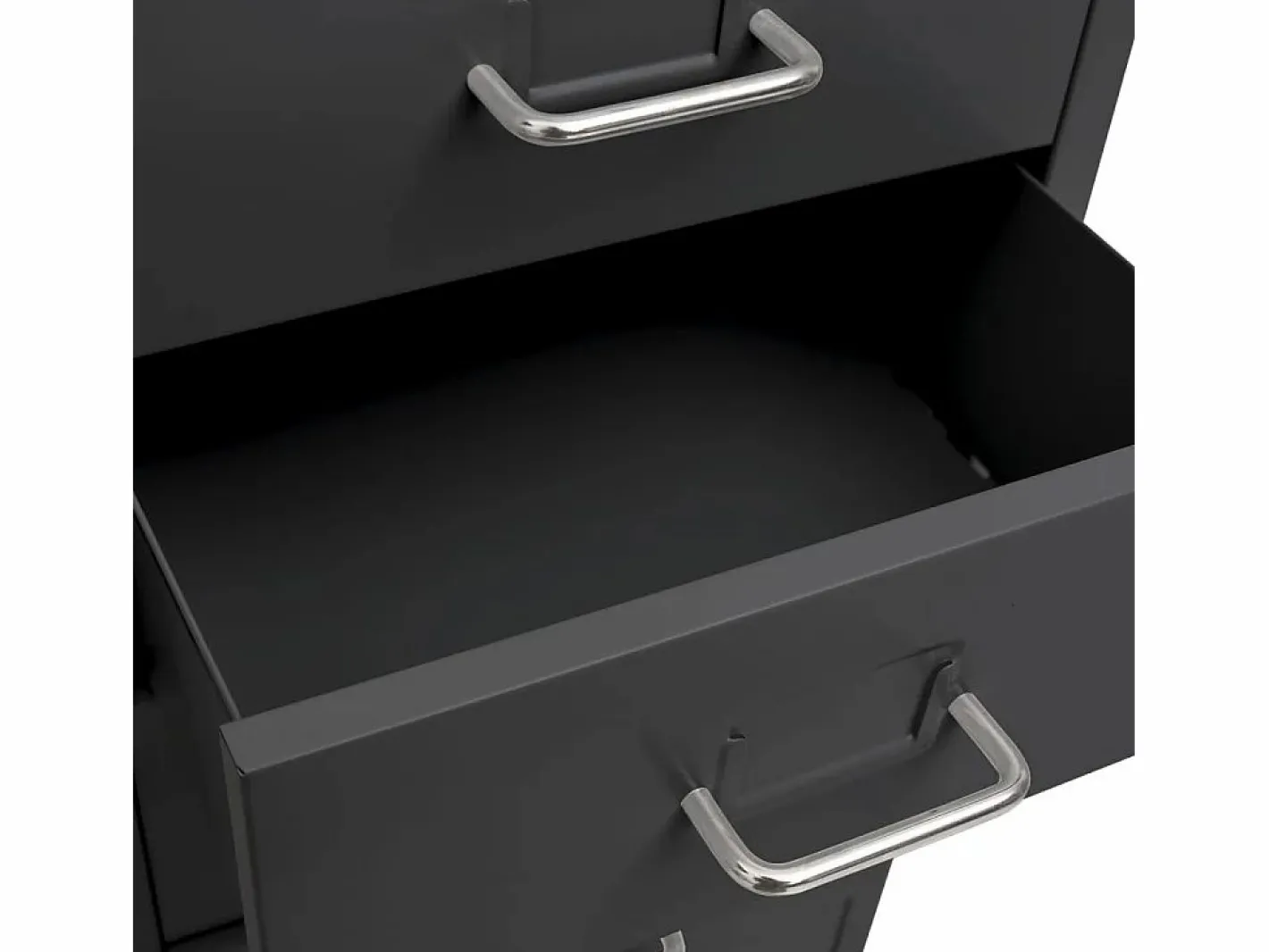 Archivador Móvil Antracita 28x41x109 cm Metal Marru00f3n Clearance