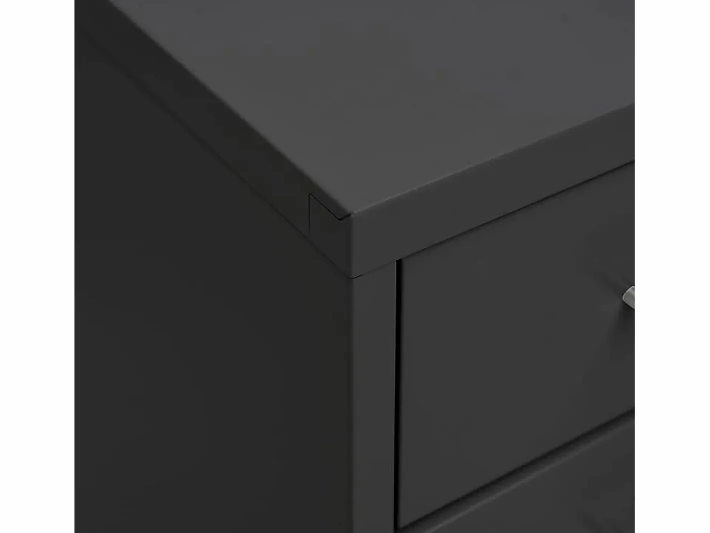 Archivador Móvil Antracita 28x41x109 cm Metal Marru00f3n Clearance