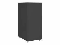 Archivador Móvil Antracita 28x41x69 cm Metal Marru00f3n Clearance