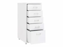 Archivador móvil 28x41x69 cm Metal Blanco New