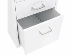 Archivador móvil 28x41x69 cm Metal Blanco New