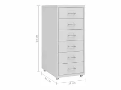 Archivador Móvil 28x41x69 cm Metal^ Outlet