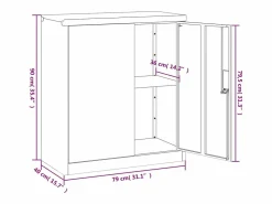 Archivador 79x40x90 cm acero^ New