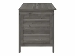 vidaxl Arcón de jardín madera maciza abeto 99x49,5x58,5 cm Gris antracita