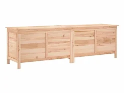 vidaxl Baúl De Jardín|Arcón de jardín madera maciza abeto 198,5x50x56,5 cm