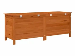 vidaxl Arcón de jardín madera maciza abeto marrón 150x50x56,5 cm Color natural claro Hot