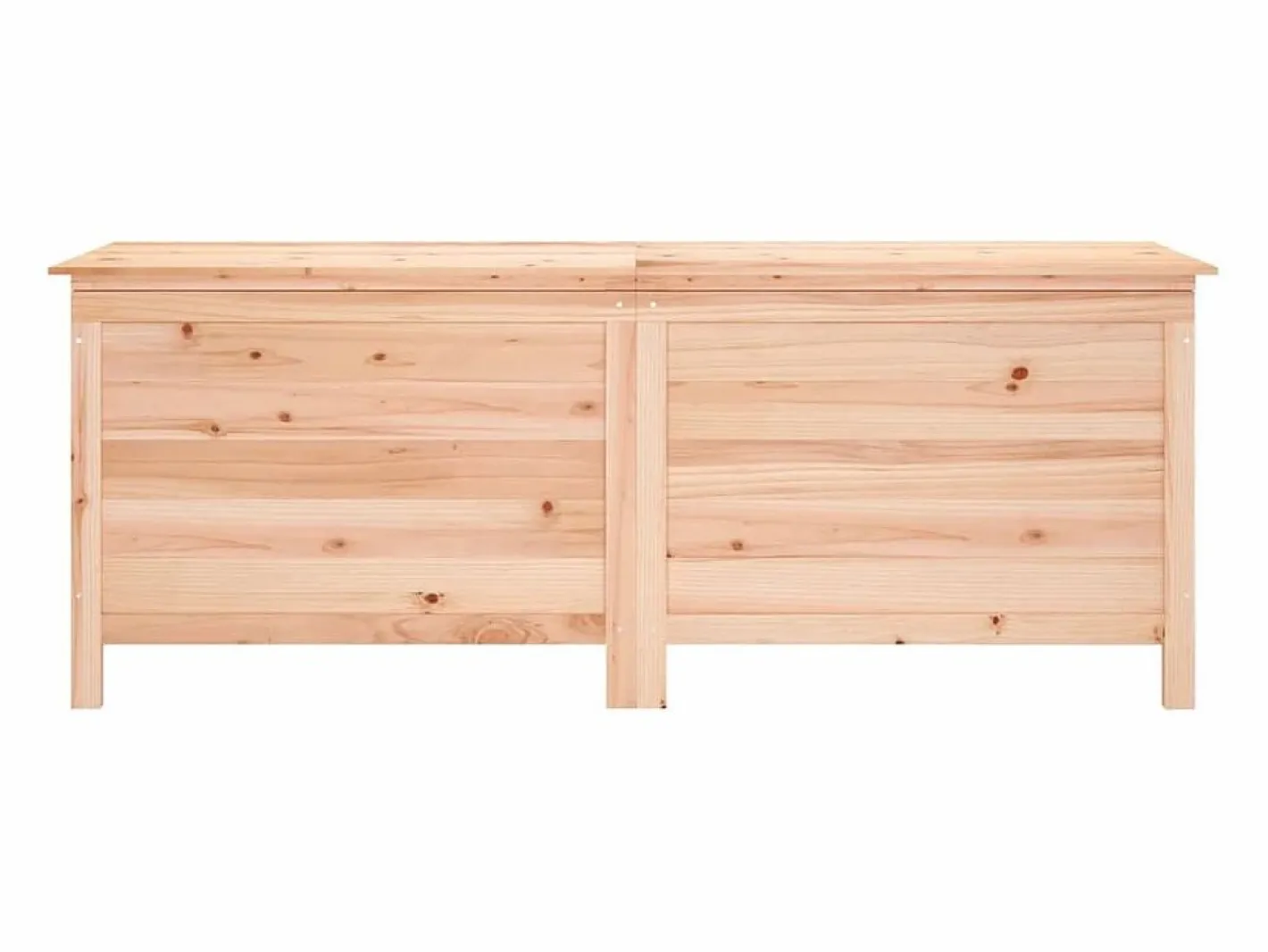 vidaxl Baúl De Jardín|Arcón de jardín madera maciza abeto 150x50x56,5 cm