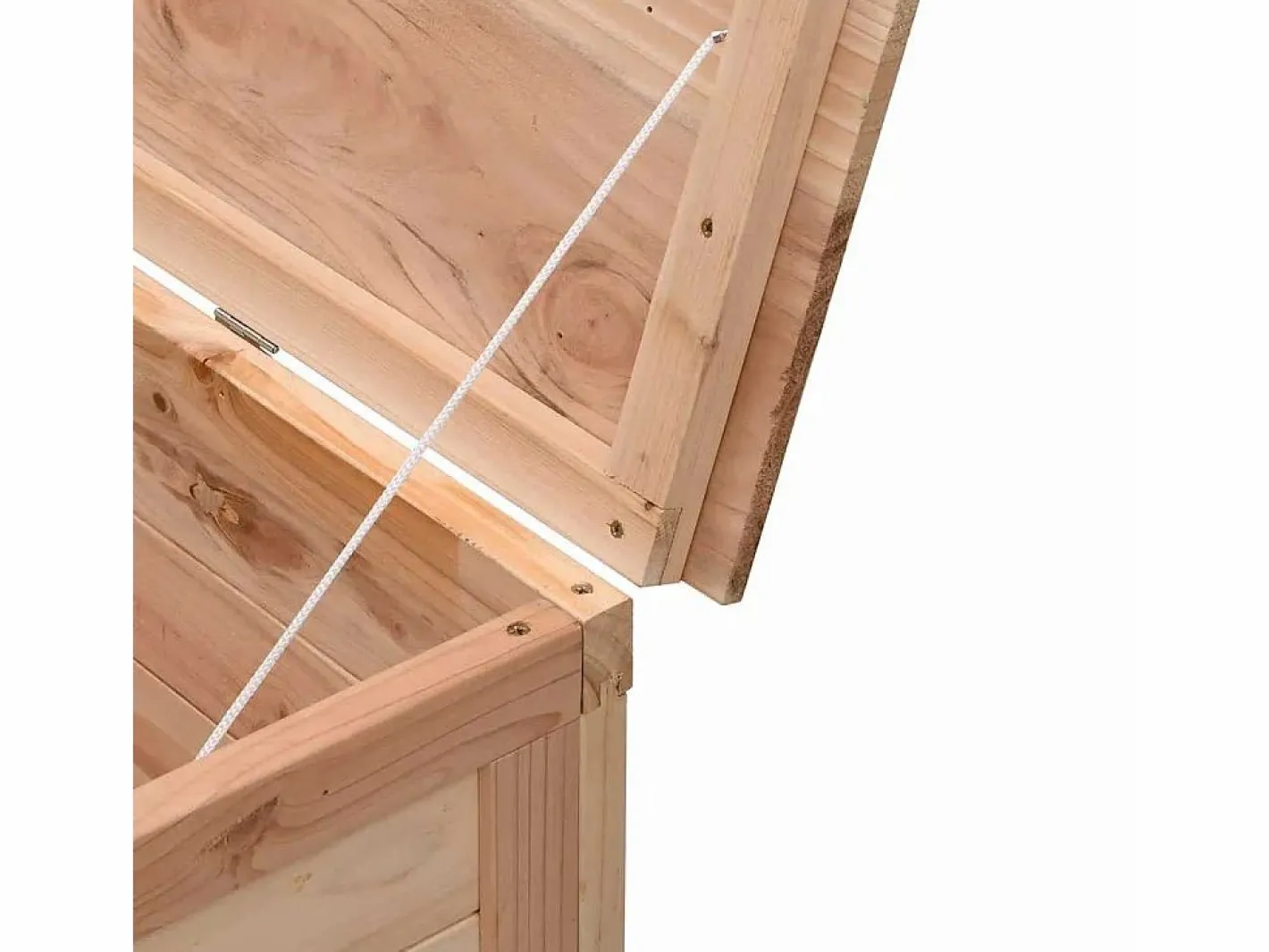 vidaxl Baúl De Jardín|Arcón de jardín madera maciza abeto 150x50x56,5 cm