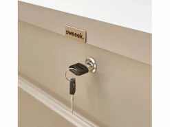 Sweeek Baúl De Jardín|Arcón de jardín metálico de 285l gris aluminio