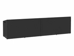 Arcón de jardín 220x50x58 cm resina tejida Negro Sale