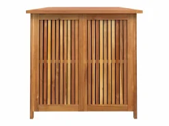 Arcón de jardín 200x80x75 cm madera maciza de acacia^ New