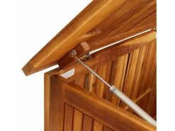 Arcón de jardín 200x50x58 cm Madera maciza de acacia^ Discount