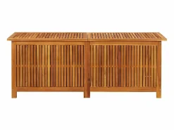 Arcón de jardín 150x50x58 cm Madera maciza de acacia Marru00f3n