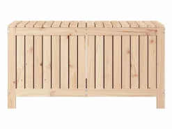 Arcón de jardín 115x49x60 cm Madera maciza de pino Marru00f3n Sale
