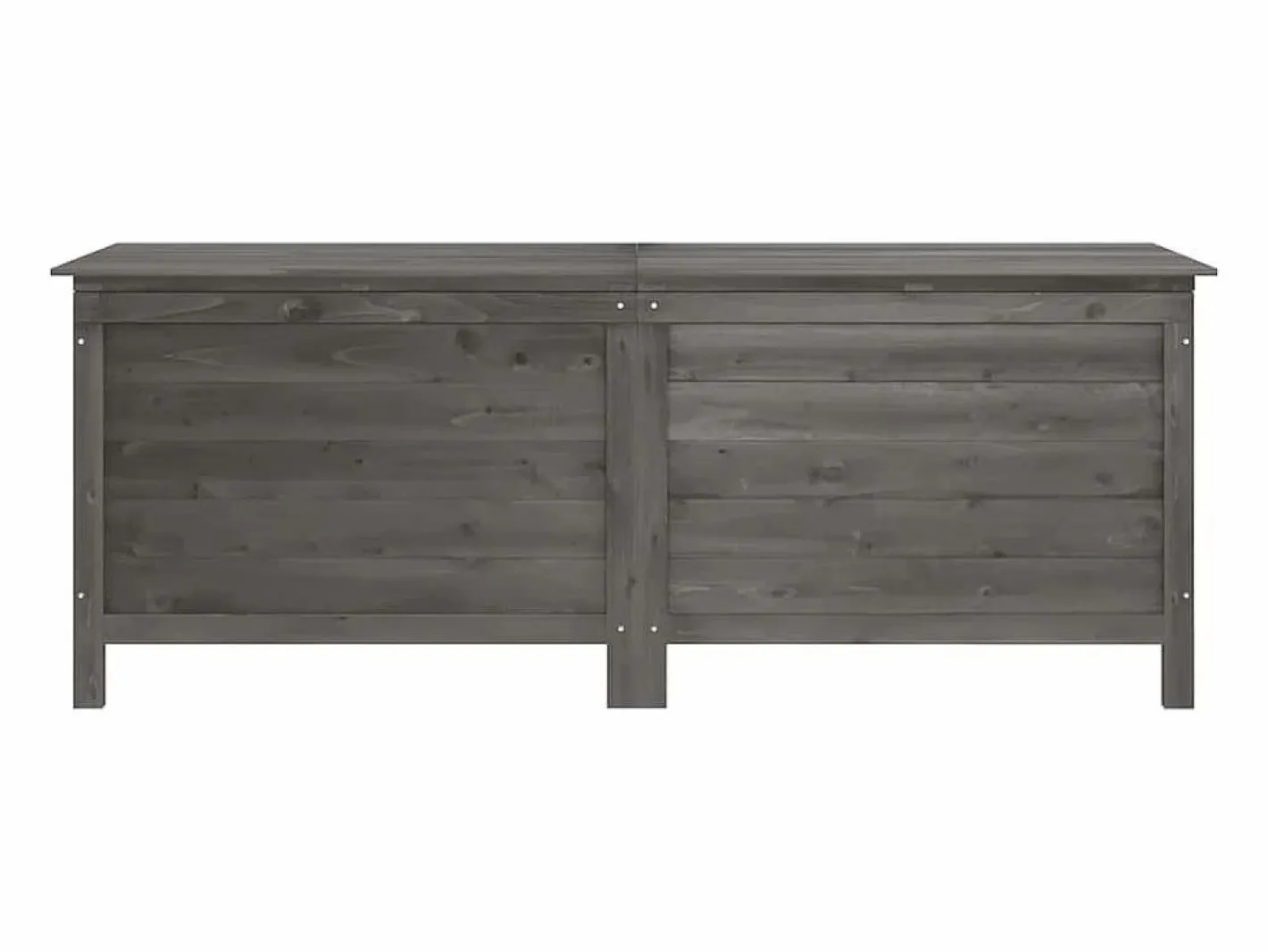 Arcón jardín madera maciza abeto 150x50x56,5 cm^vidaxl Discount