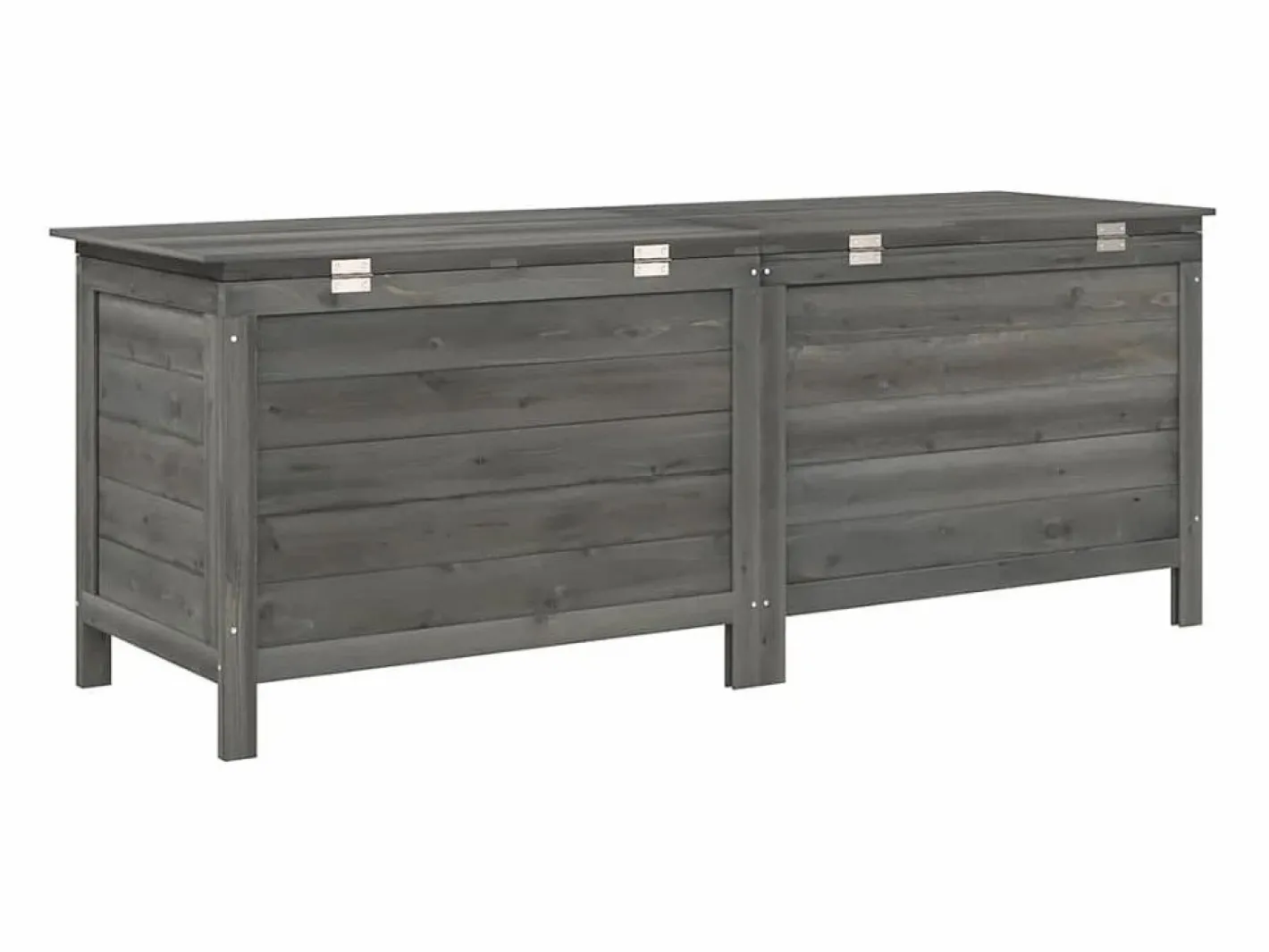 Arcón jardín madera maciza abeto 150x50x56,5 cm^vidaxl Discount