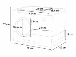 AHD Arenero para gatos de plástico cómodo caja fácil de limpiar Cataway Multicolor Sale