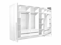 Armario 2 puertas con espejo y LEDs 255 cm color INGINA^Vente-unique Online