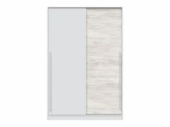 Loungitude Armario 2 puertas correderas aglomerado 200x120x50cm Blanco New