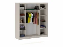 Vente-unique Armario|Armario 2 puertas correderas con espejo An200 cm - OCHIRA