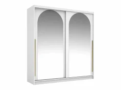 Armario 2 puertas correderas - Con espejos - L200 cm - Color: - ALVARENO^Vente-unique