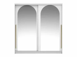 Armario 2 puertas correderas - Con espejos - L200 cm - Color: - ALVARENO^Vente-unique