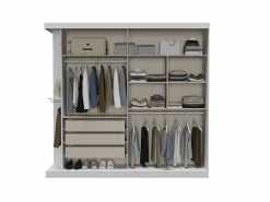 Vente-unique Armario|Armario 2 puertas correderas de color - ADALRIK II