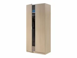 Loungitude Armario|Armario 2 puertas 180x81x52 cm roble 81X180X52 CM