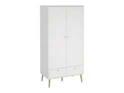 Calicosy Mueble Perchero|Armario 2 puertas y 2 cajones con patas de madera H200,1 cm - TARP