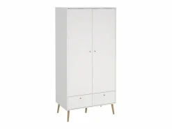 Calicosy Mueble Perchero|Armario 2 puertas y 2 cajones con patas de madera H200,1 cm - TARP